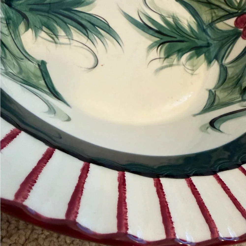 Gail Pittman Hollylujah Large Round‎ Serving Bowl 12 1/2